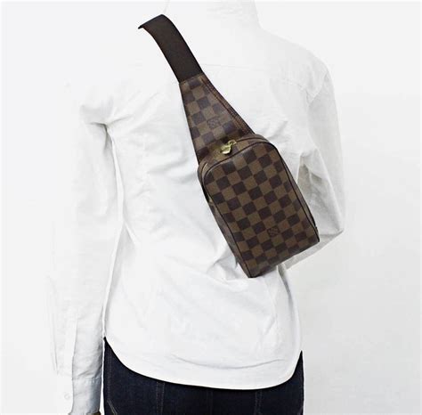 Louis Vuitton Damier Ebene Geronimos Body Bag Waist Pouch 